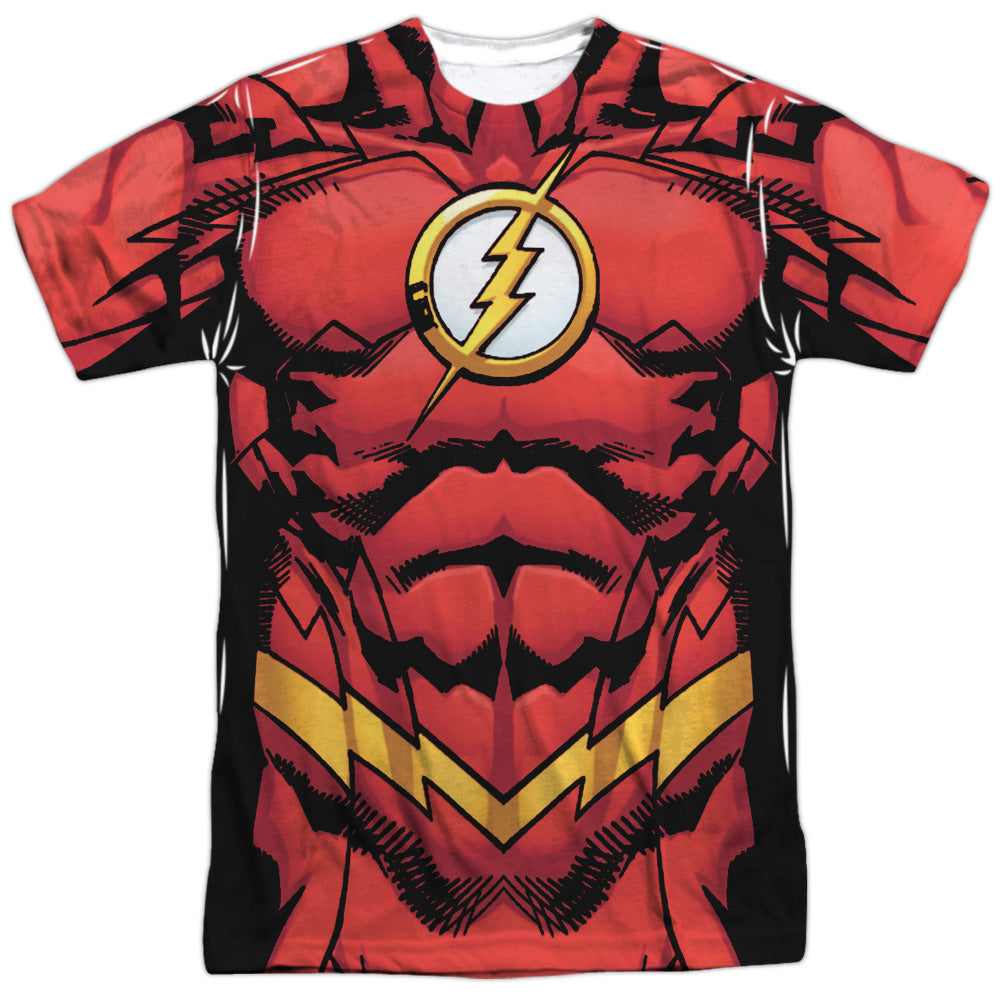 Jla - Flash 52 - Short Sleeve Adult Poly Crew - White T-shirt