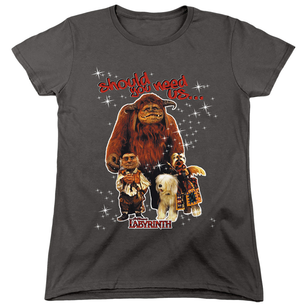 Labyrinth - Should You Need Us - Short Sleeve Womens Tee - Charcoal T-shirt