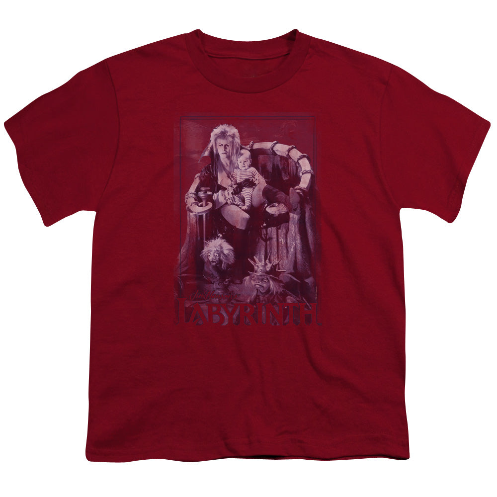 Labyrinth - Goblin Baby - Short Sleeve Youth 18/1 - Cardinal T-shirt