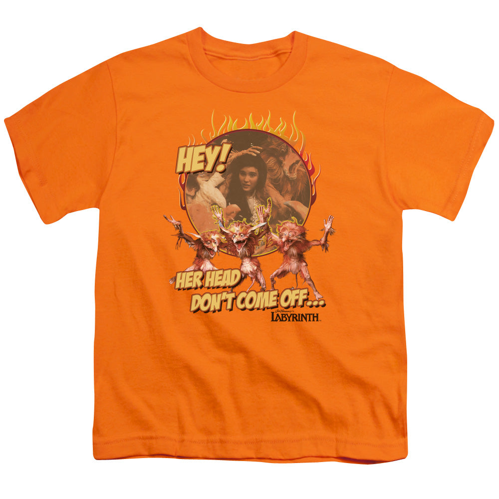 LABYRINTH HEAD DONT COME OFF - S/S YOUTH 18/1 - ORANGE T-Shirt