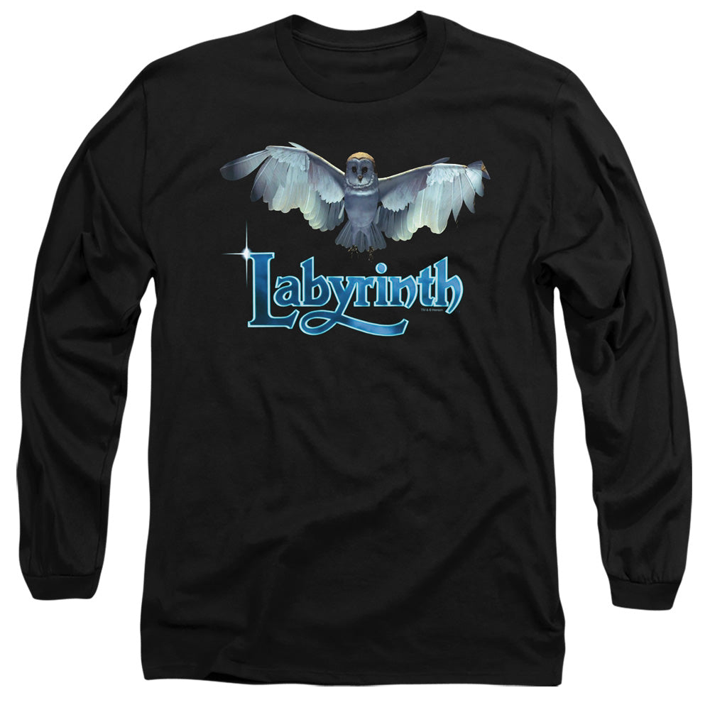 Labyrinth - Title Sequence - Long Sleeve Adult 18/1 - Black T-shirt