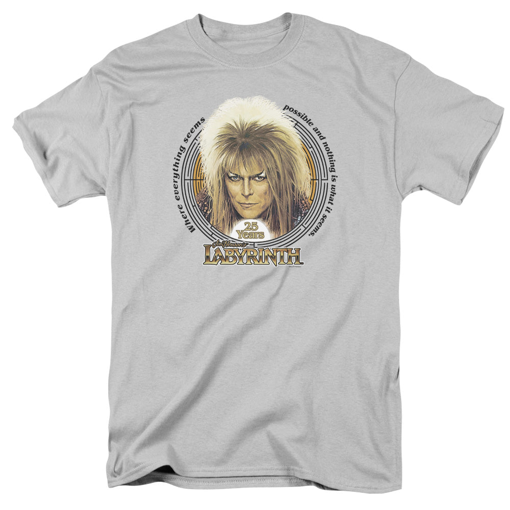 Labyrinth - 25 Years - Short Sleeve Adult 18/1 - Silver T-shirt