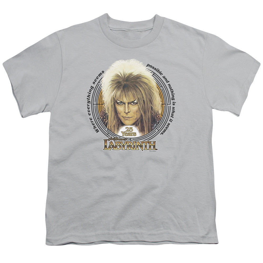 Labyrinth - 25 Years - Short Sleeve Youth 18/1 - Silver T-shirt