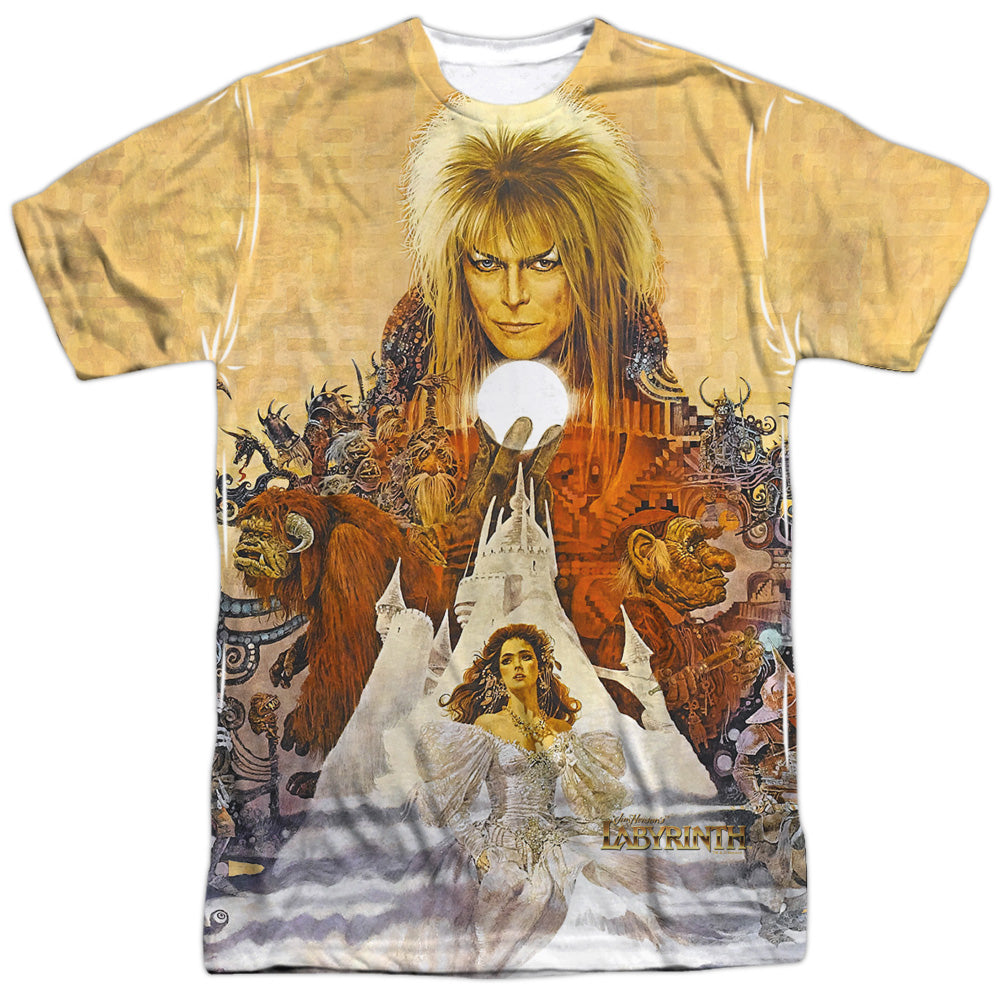 Labyrinth - Cover Art - Short Sleeve Adult Poly Crew - White T-shirt