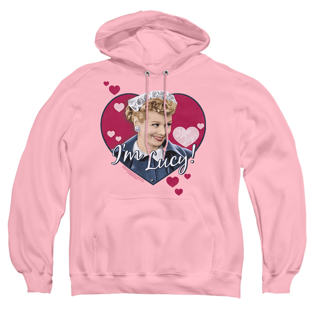 I Love Lucy - Im Lucy - Adult Pull-over Hoodie - Pink