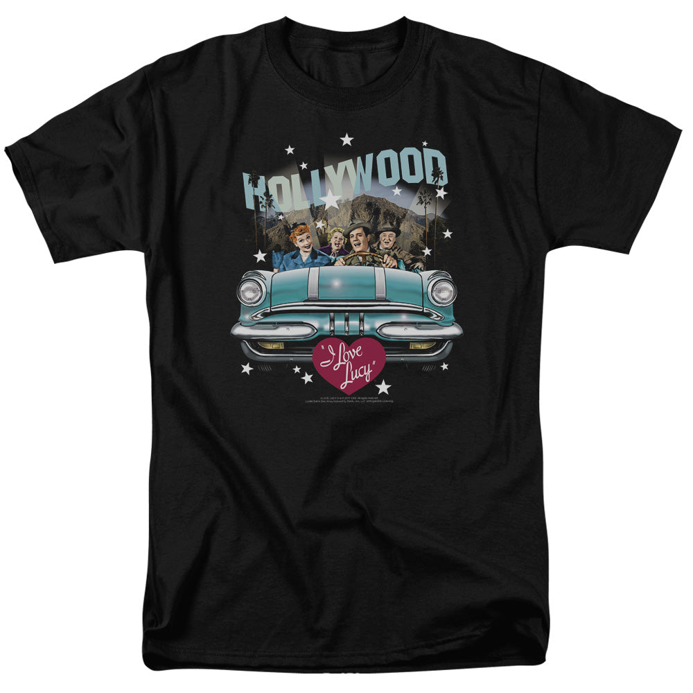 I Love Lucy - Hollywood Road Trip - Short Sleeve Adult 18/1 - Black T-shirt