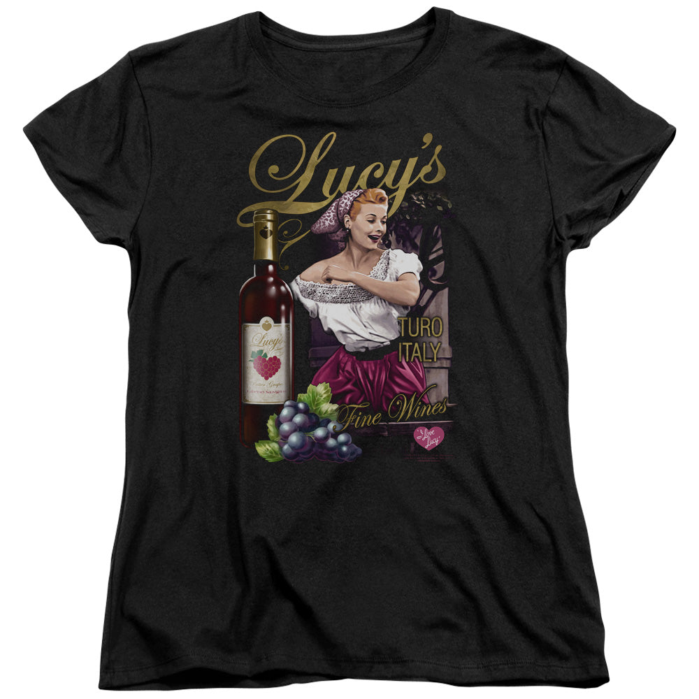 I Love Lucy - Bitter Grapes - Short Sleeve Womens Tee - Black T-shirt