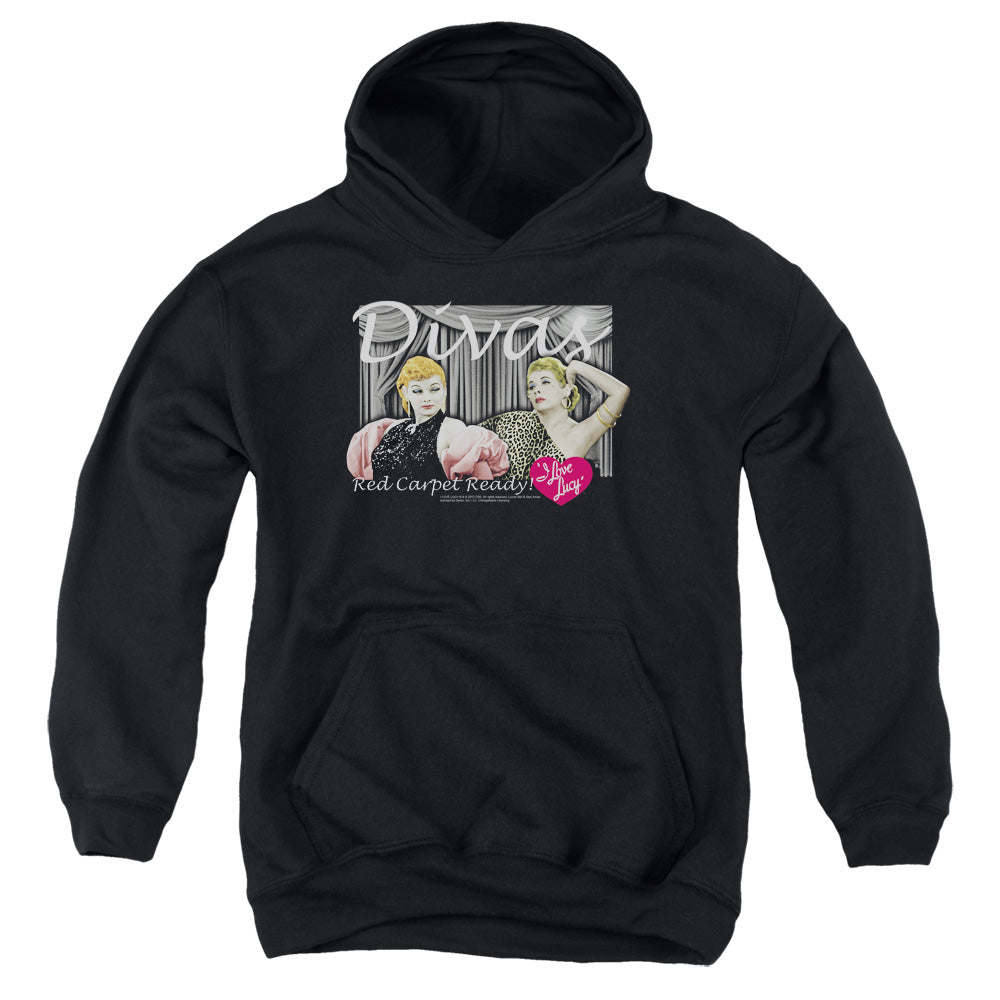 I Love Lucy - Divas - Youth Pull-over Hoodie - Black