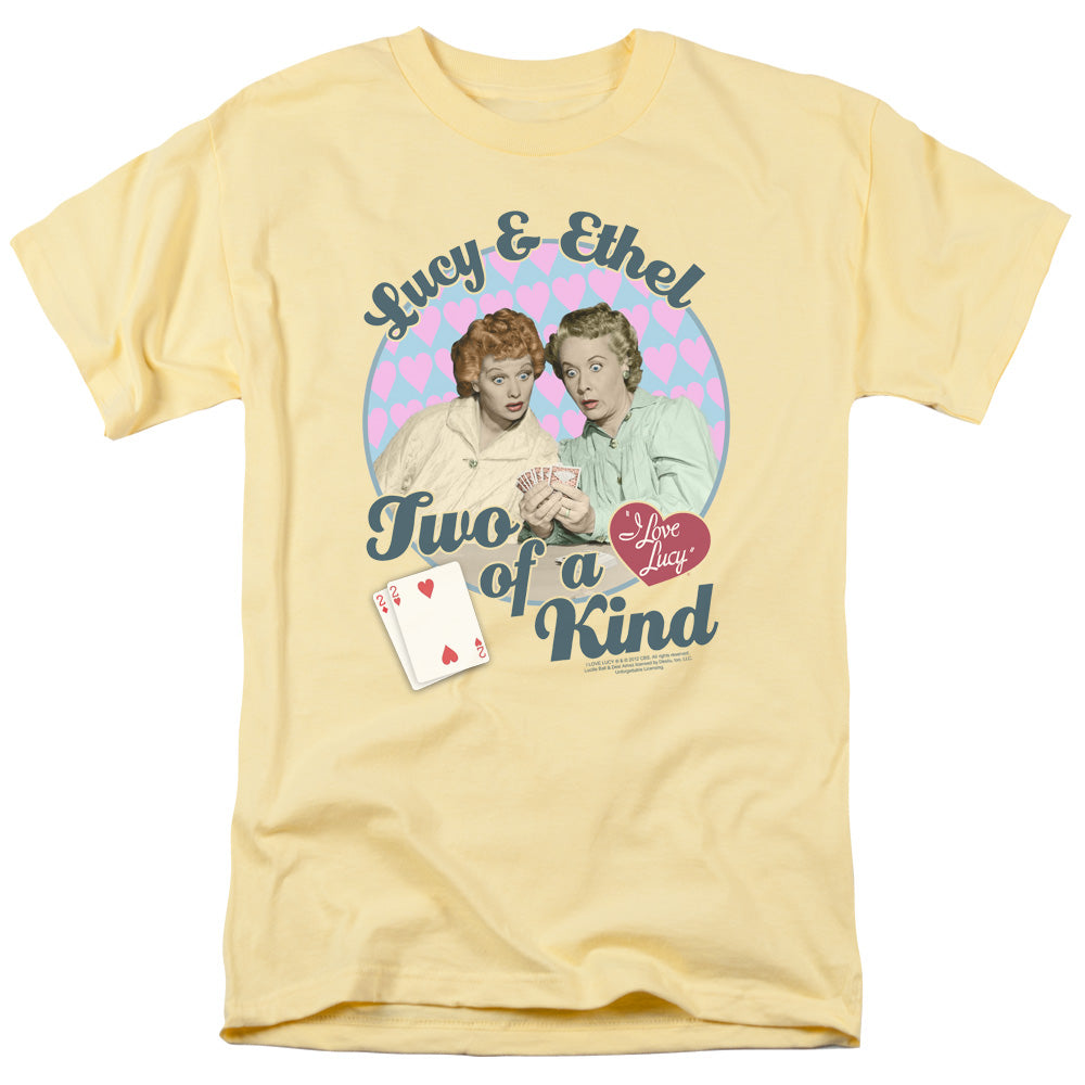 I Love Lucy - Two Of A Kind - Short Sleeve Adult 18/1 - Banana T-shirt