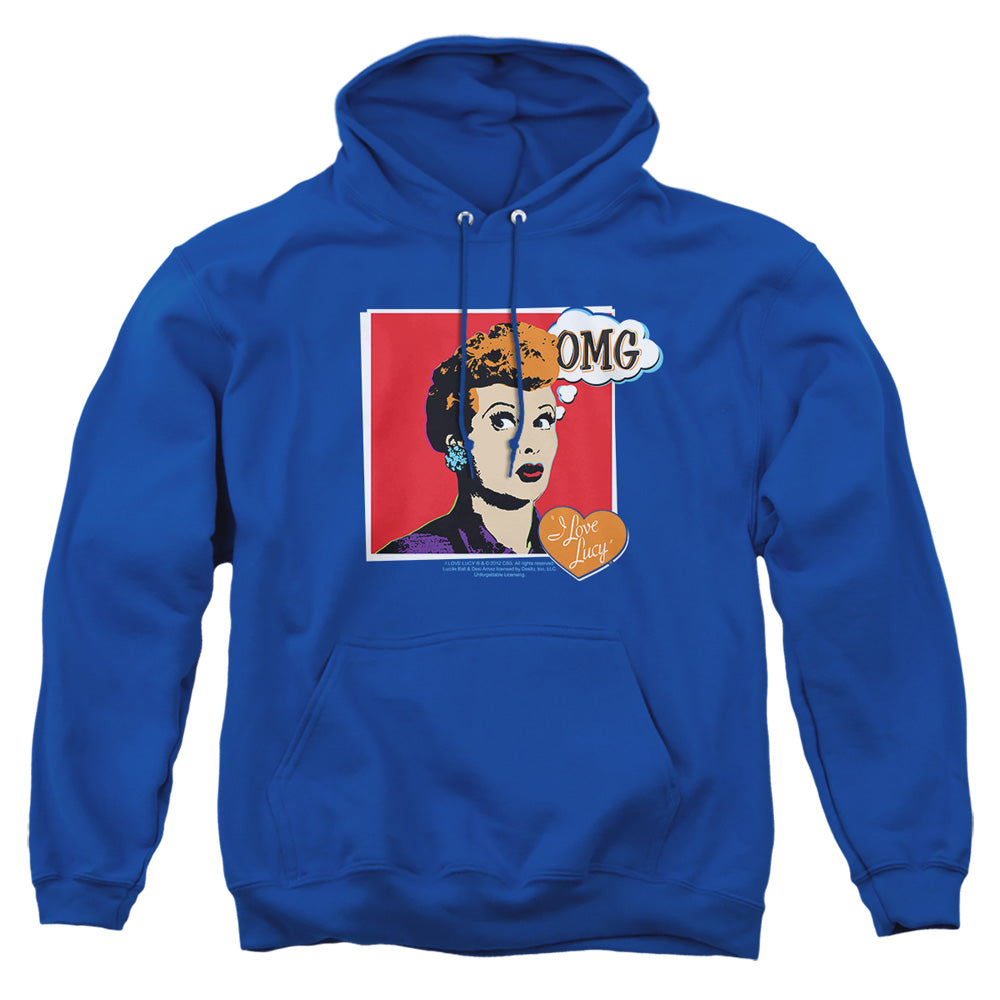 I Love Lucy - I Love Worhol Omg - Adult Pull-over Hoodie - Royal Blue