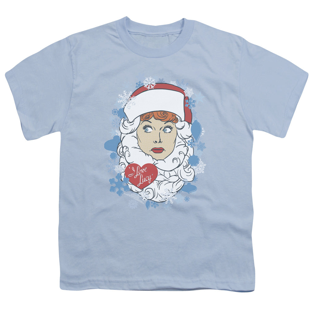 I Love Lucy - Beard Flakes - Short Sleeve Youth 18/1 - Light Blue T-shirt