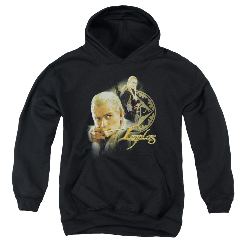 Lor - Legolas - Youth Pull-over Hoodie - Black