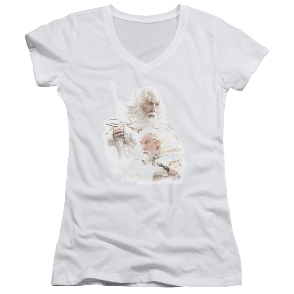 Lor - Gandalf The White - Junior V-neck - White