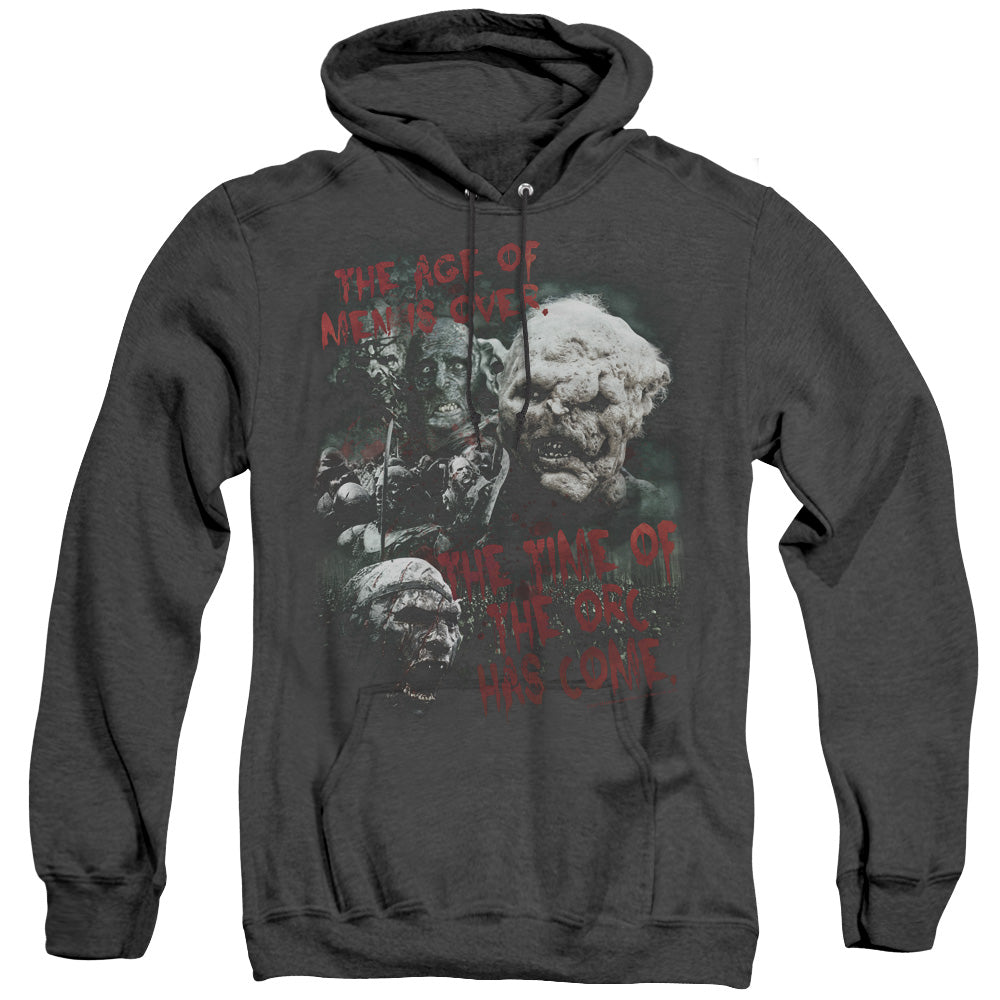 Lor - Time Of The Orc - Adult Heather Hoodie - Black