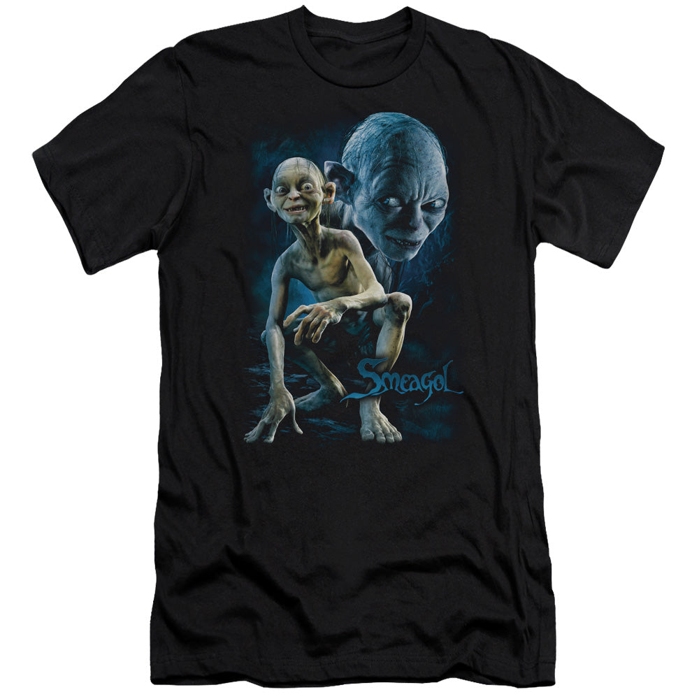 Lor - Smeagol - Short Sleeve Adult 30/1 - Black T-shirt