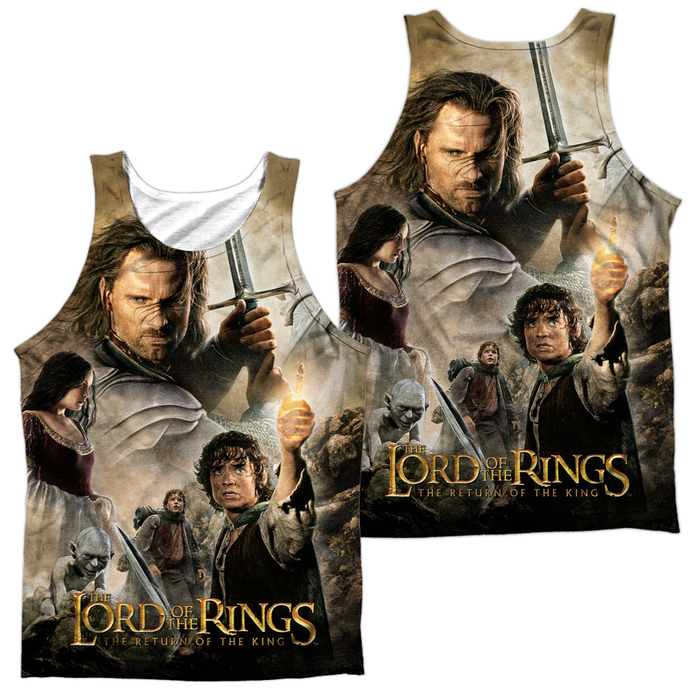 Lor - King Poster (Front/back Print) - Adult 100% Poly Tank Top - White