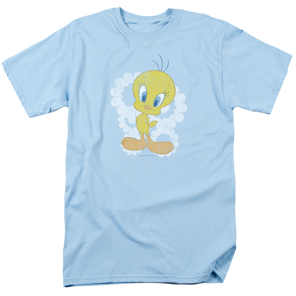 Looney Tunes - Retro Tweety - Short Sleeve Adult 18/1 - Light Blue T-shirt