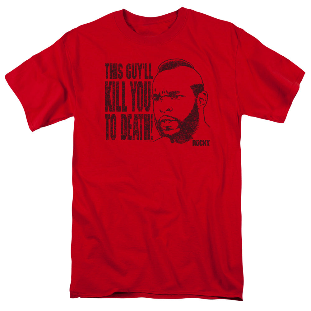 Rocky Iii - Kill You To Death - Short Sleeve Adult 18/1 - Red T-shirt