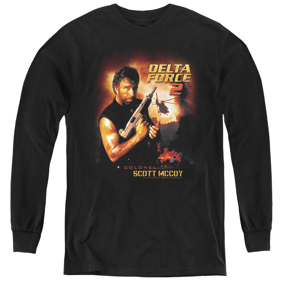 Delta Force - Delta Force 2 Poster - Youth Long Sleeve Tee - Black