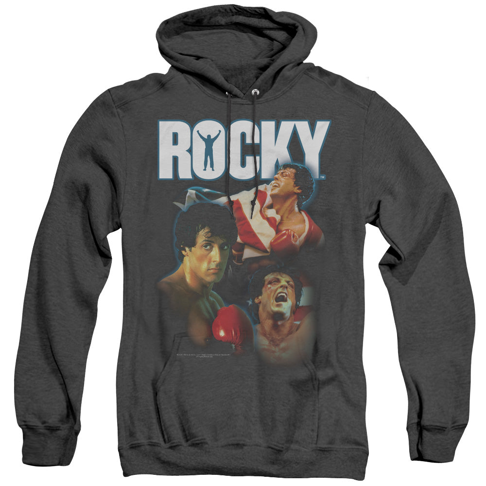 Rocky - I Did It - Adult Heather Hoodie - Black