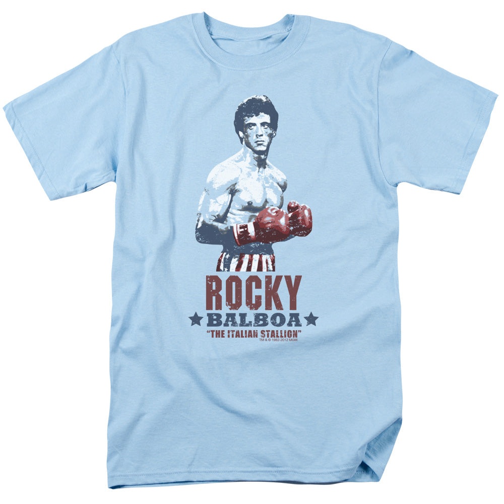 Rocky - Balboa - Short Sleeve Adult 18/1 - Light Blue T-shirt