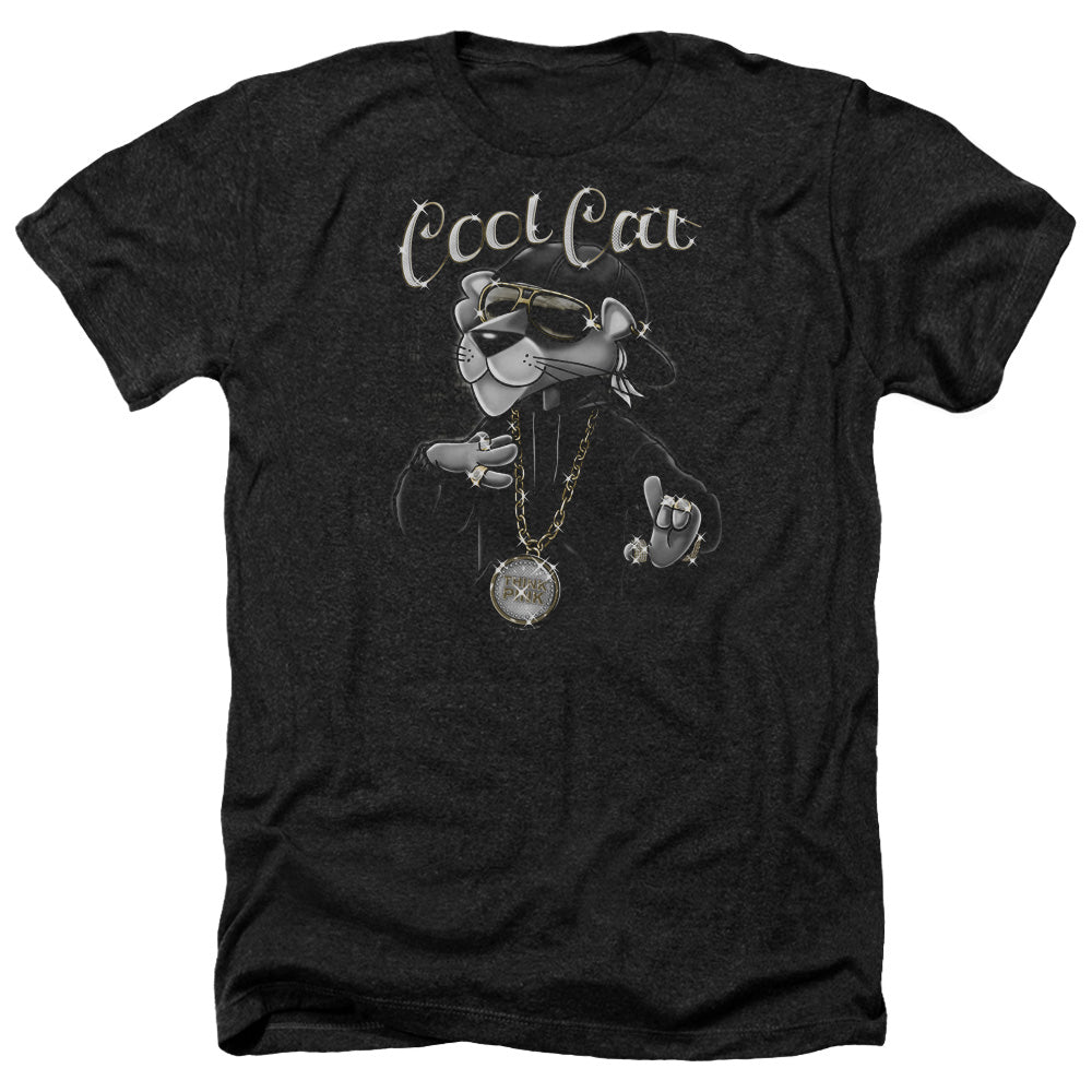 Pink Panther - Cool Cat - Adult Heather-black