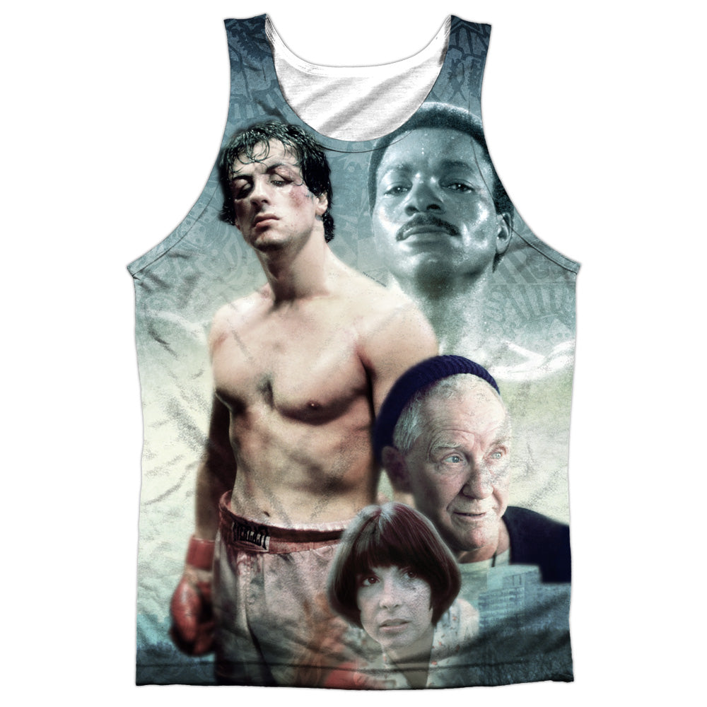 Rocky - Montage - Adult 100% Poly Tank Top - White