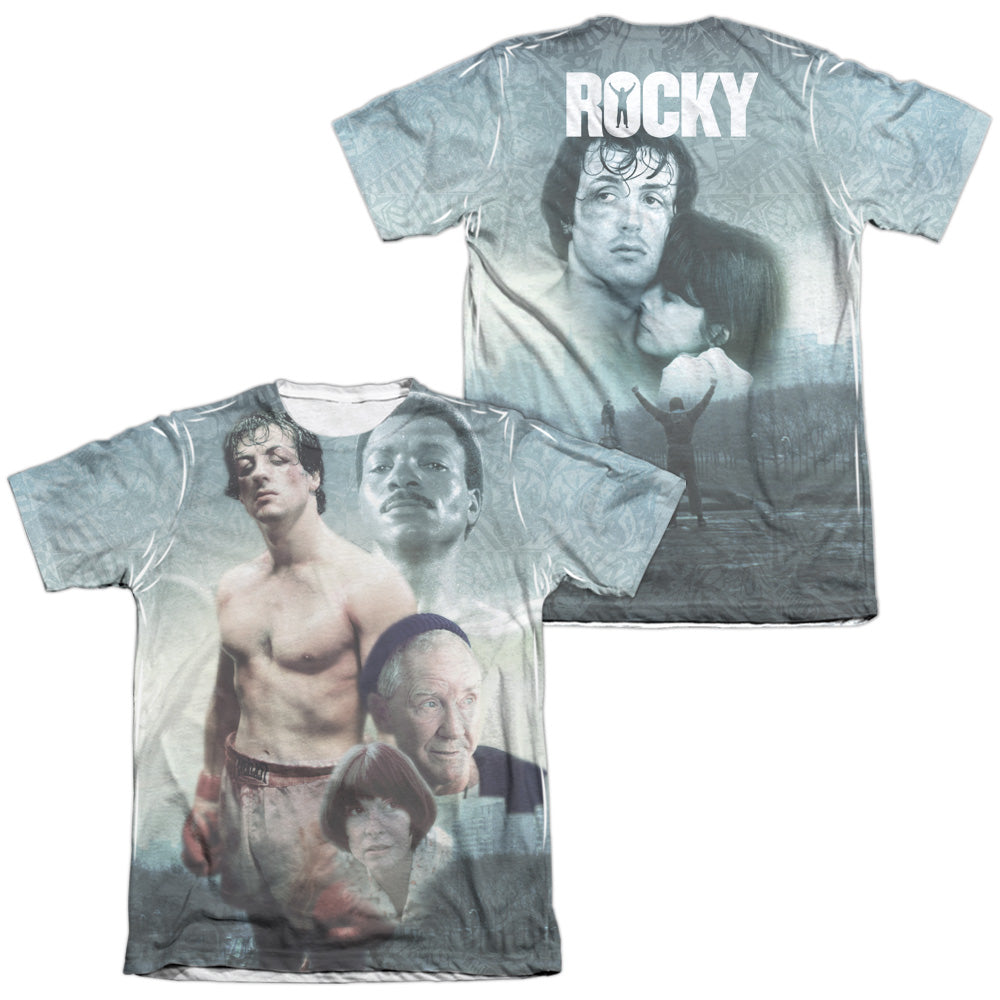 ROCKY MONTAGE (FRONT/BACK PRINT)-ADULT POLY/COTTON T-Shirt