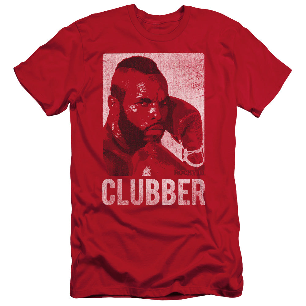 Rocky Iii - Clubber Lang - Short Sleeve Adult 30/1 - Red T-shirt