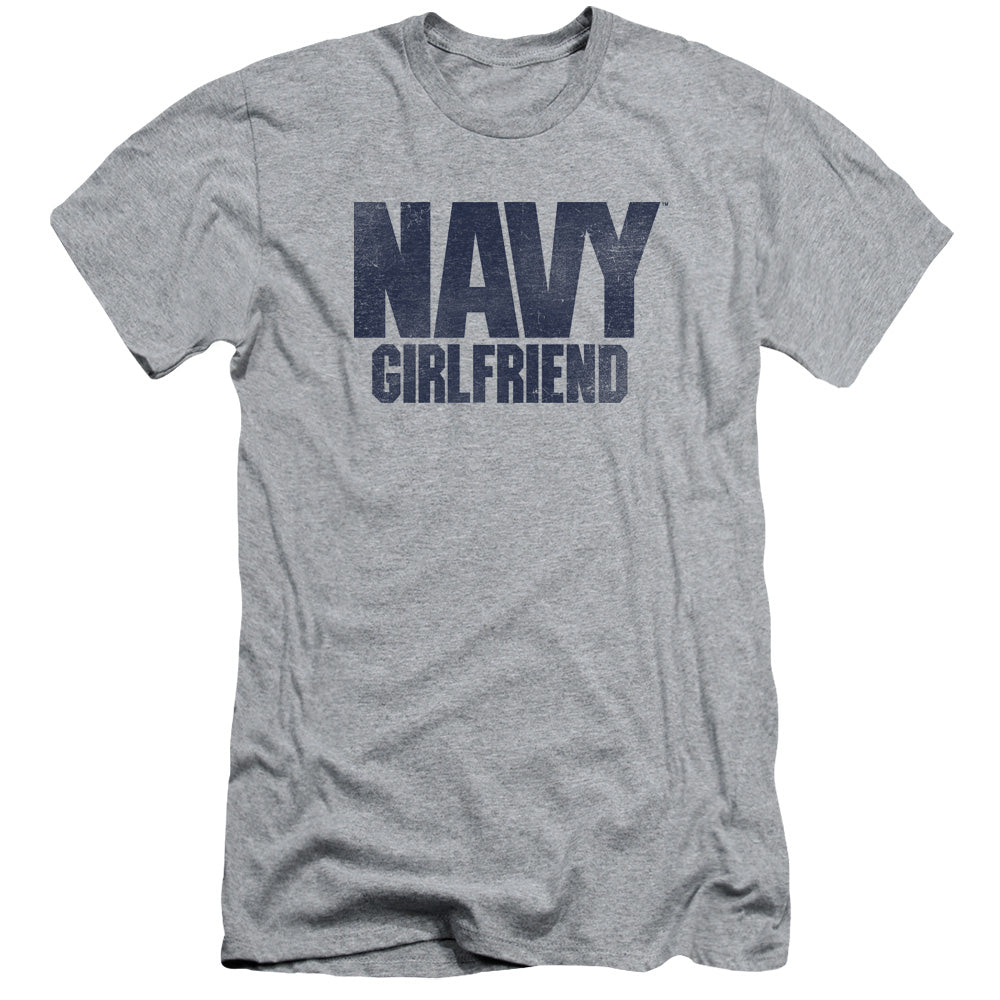 Navy - Girlfriend - Short Sleeve Adult 30/1 - Athletic Heather T-shirt