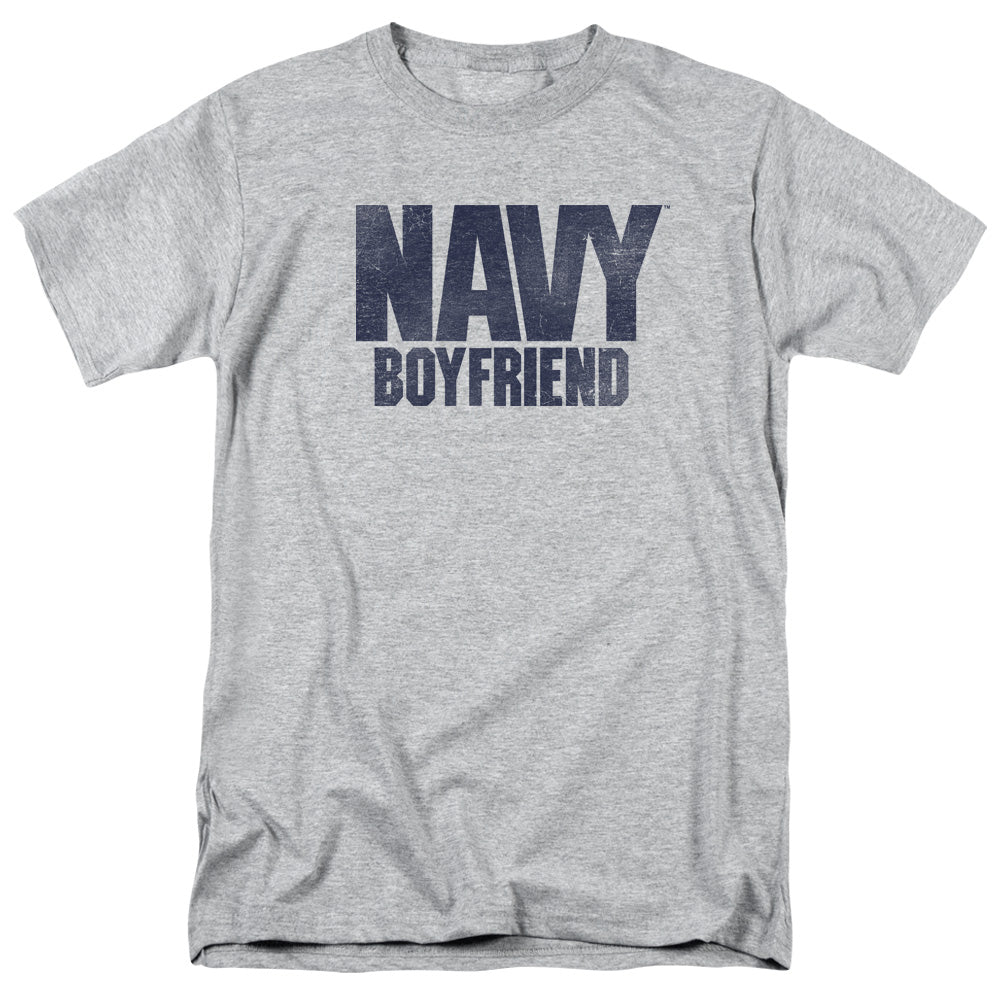 Navy - Boyfriend - Short Sleeve Adult 18/1 - Athletic Heather T-shirt