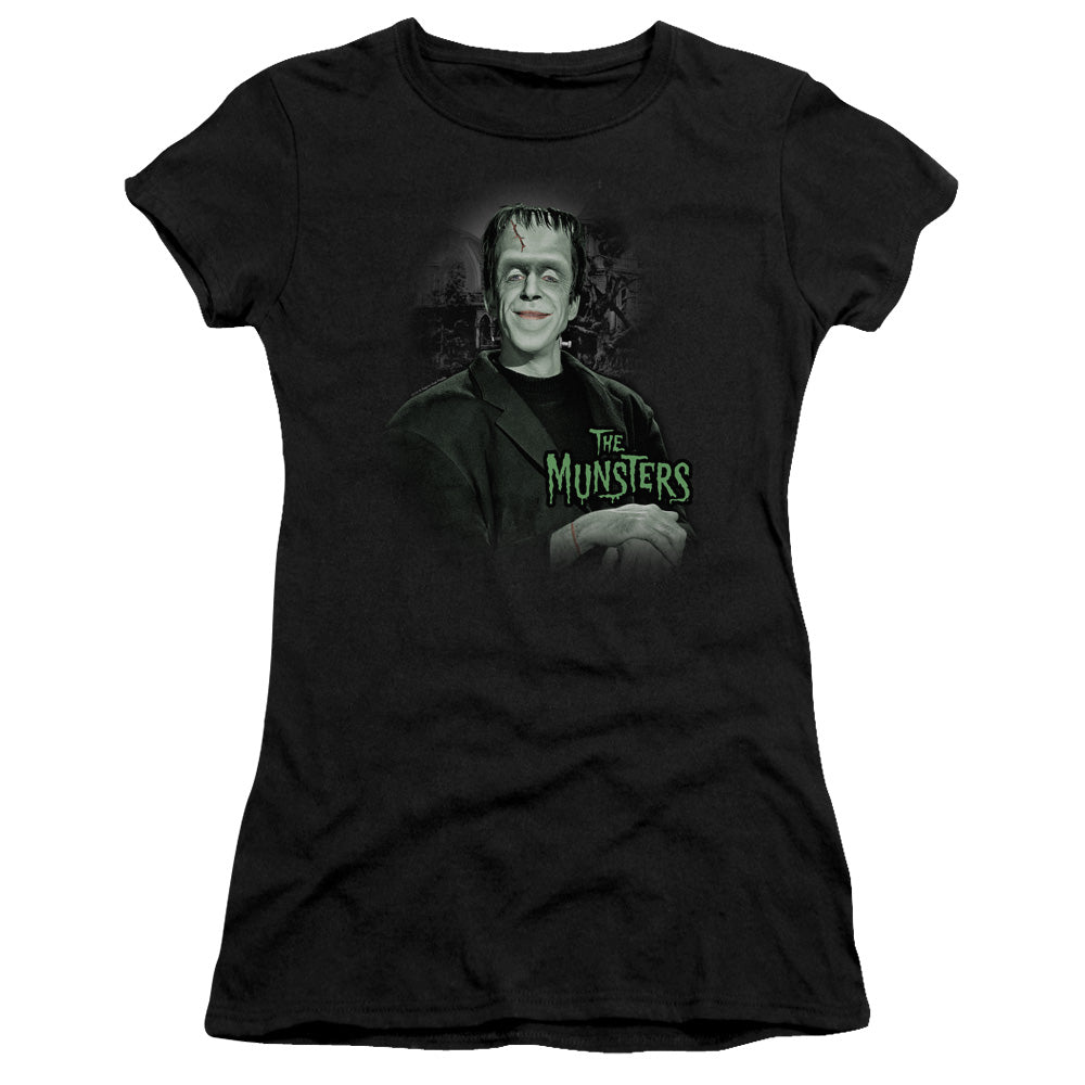 The Munsters - Man Of The House - Short Sleeve Junior Sheer - Black T-shirt