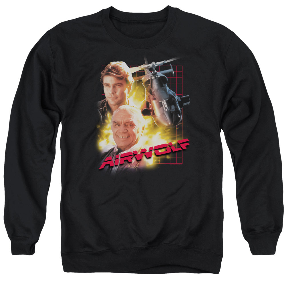 Airwolf - Airwolf - Adult Crewneck Sweatshirt - Black