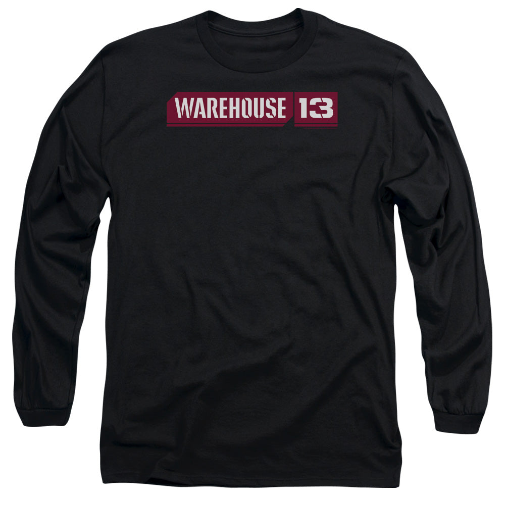 Warehouse 13 - Logo - Long Sleeve Adult 18/1 - Black T-shirt