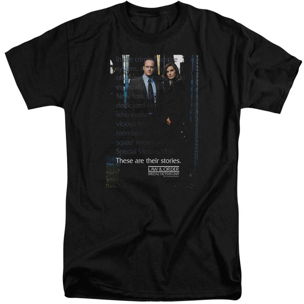 Law And Order Svu - Svu - Short Sleeve Adult Tall - Black T-shirt