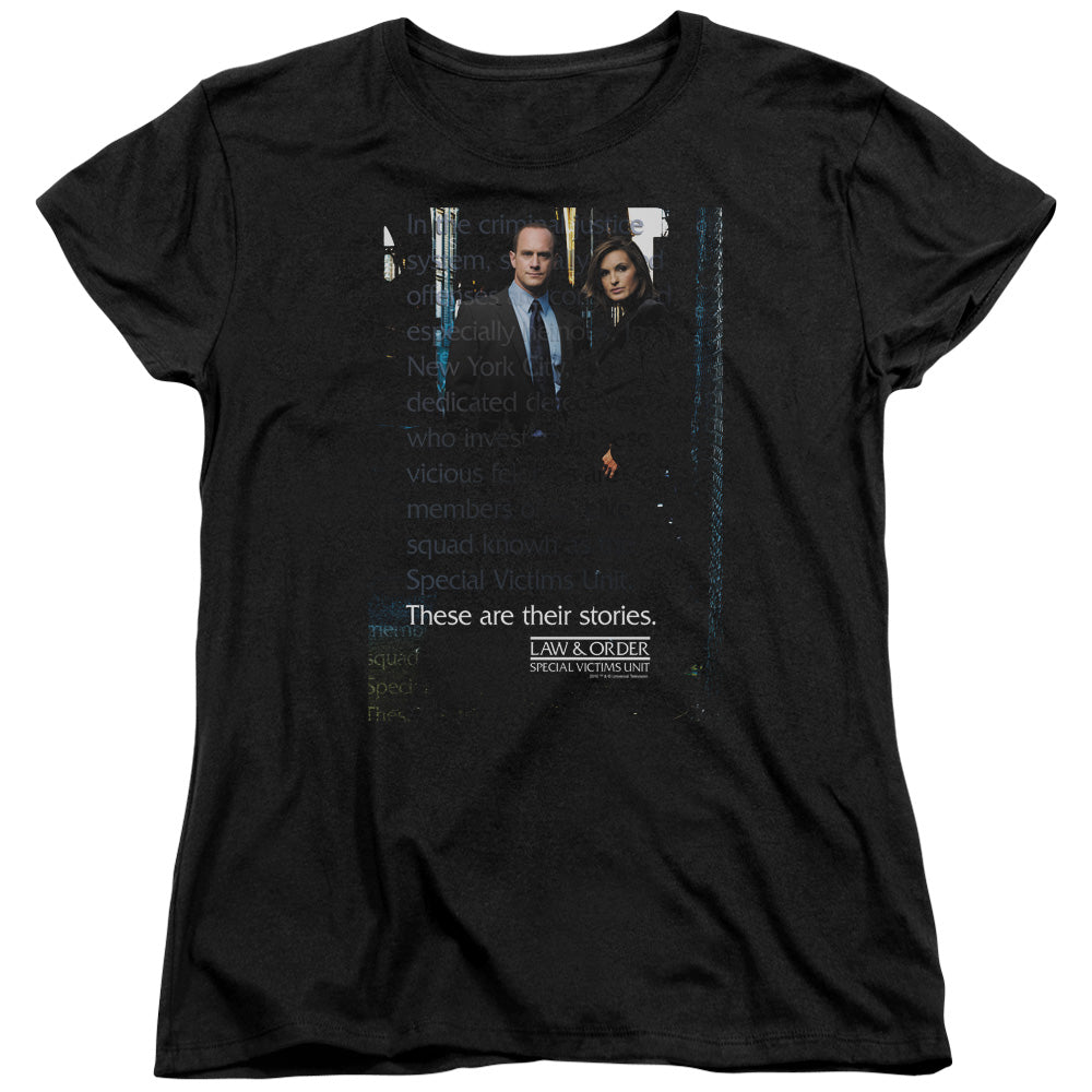 LAW AND ORDER SVU SVU - S/S WOMENS TEE - BLACK T-Shirt