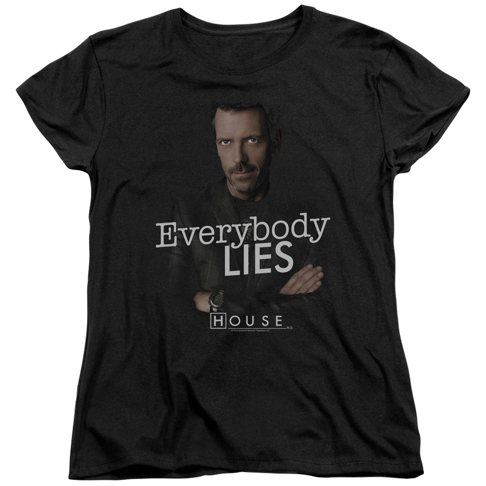 HOUSE EVERYBODY LIES - S/S WOMENS TEE - BLACK T-Shirt