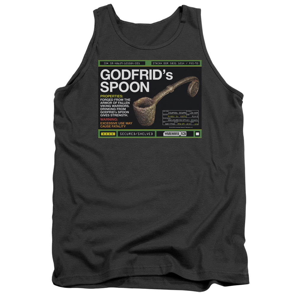 Warehouse 13 Godfrid Spoon - Adult Tank - Charcoal