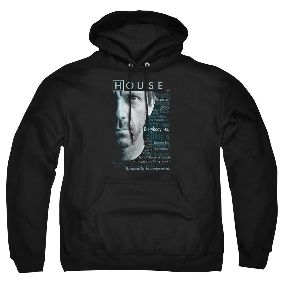 House - Houseisms - Adult Pull-over Hoodie - Black