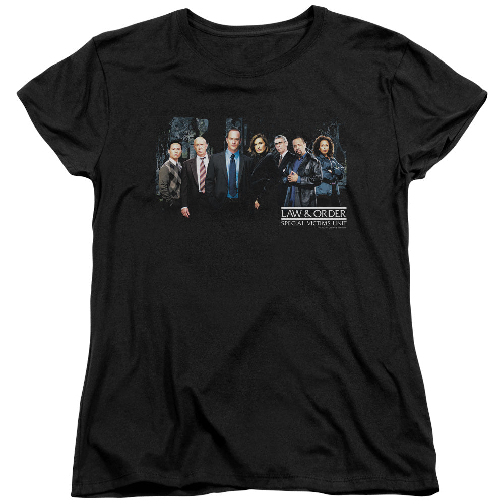 Law And Order Svu - Cast - Short Sleeve Womens Tee - Black T-shirt