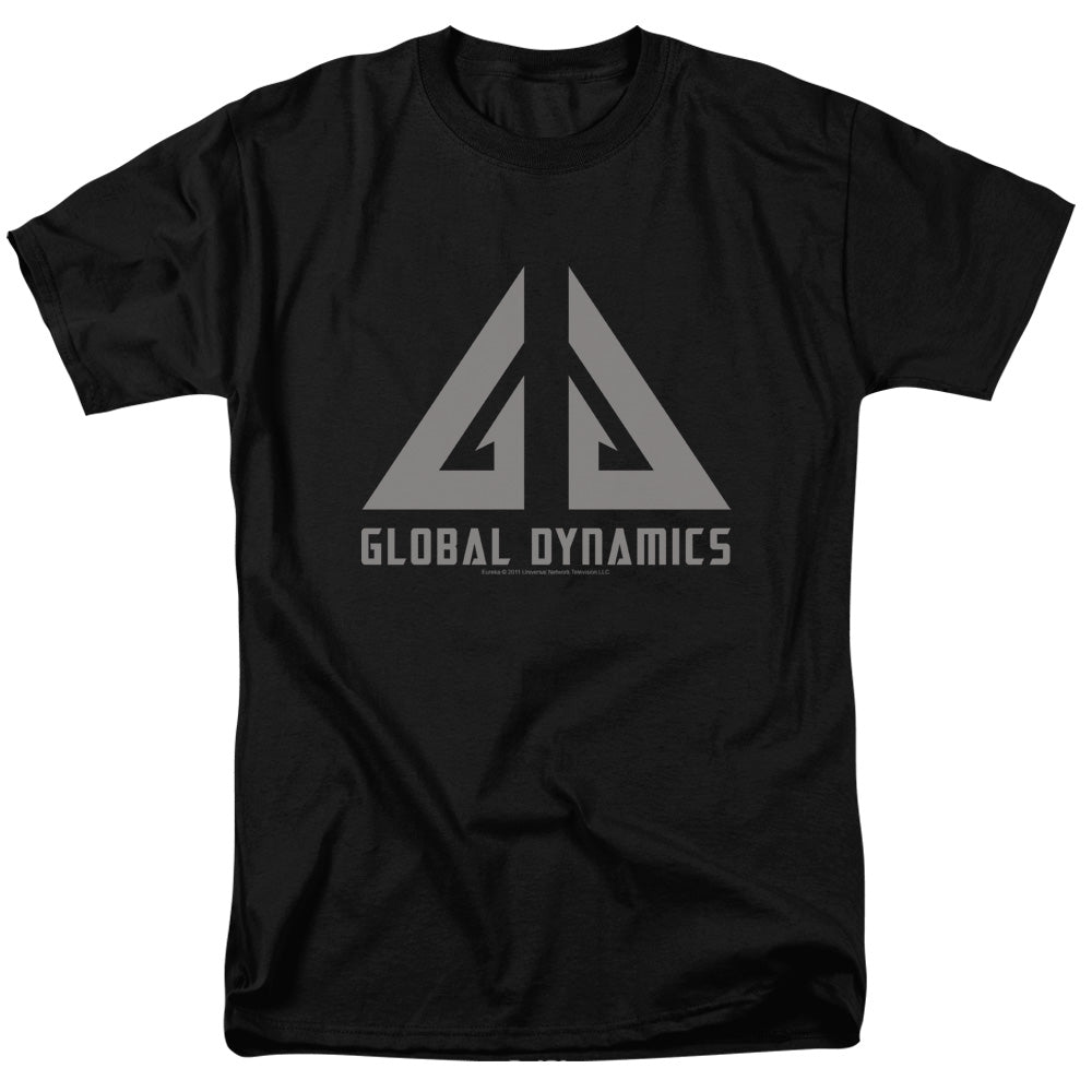 Eureka - Global Dynamics Logo - Short Sleeve Adult 18/1 - Black T-shirt