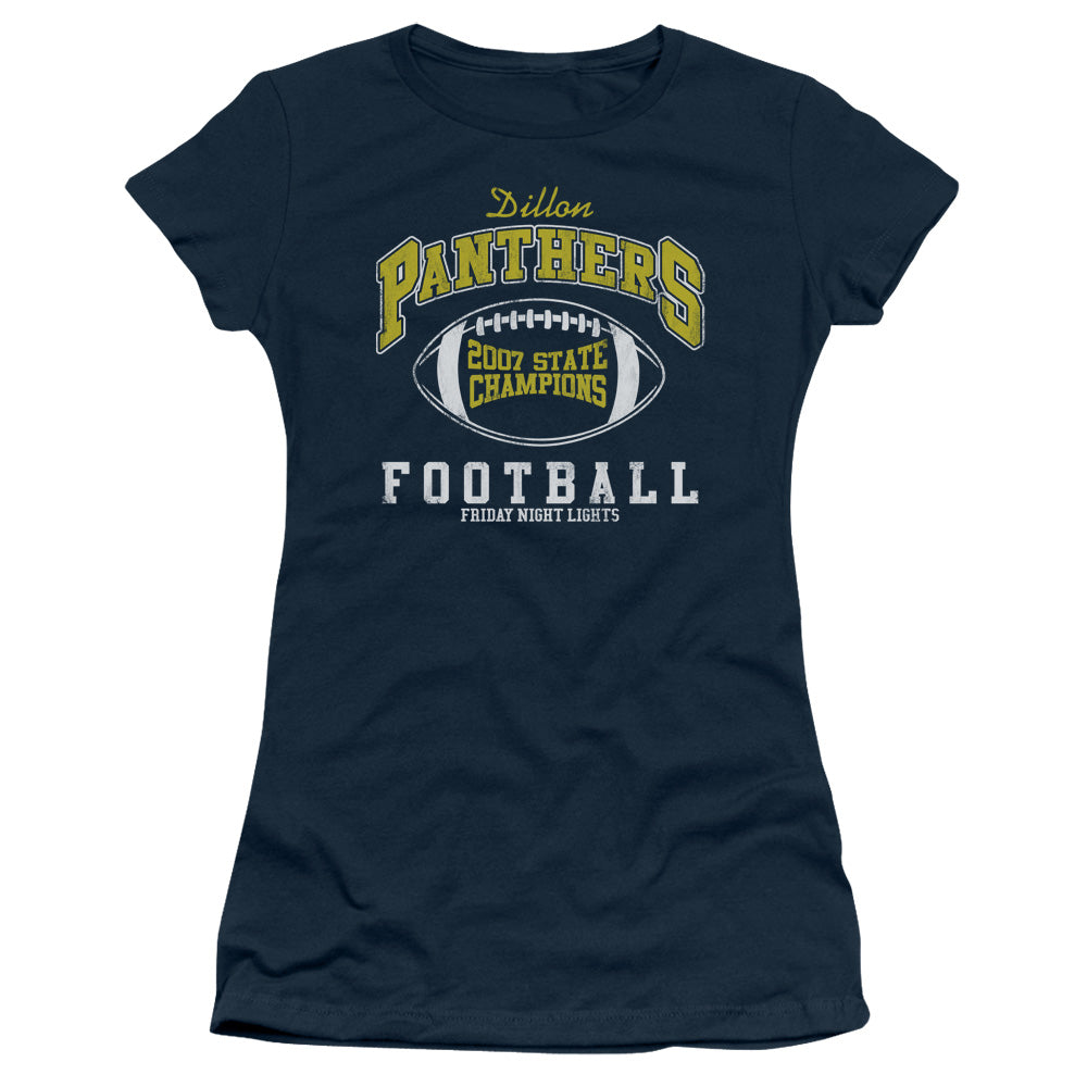 Friday Night Lightshort Sleevetate Champs - S - S Junior Sheer - Navy T-shirt