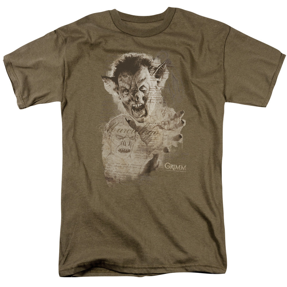 Grimm - Murcielago Sketch - Short Sleeve Adult 18/1 - Safari Green T-shirt