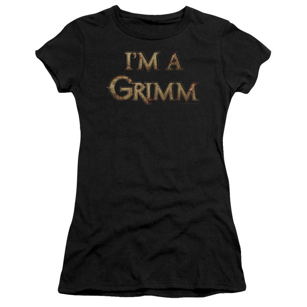 Grimm - Im A Grimm - Short Sleeve Junior Sheer - Black - Md - Black T-shirt