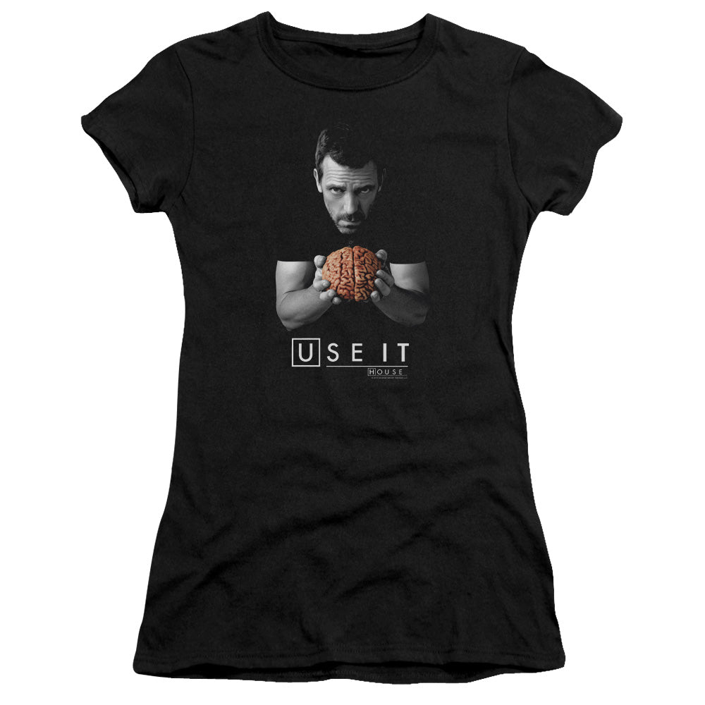 House - Use It - Short Sleeve Junior Sheer - Black T-shirt