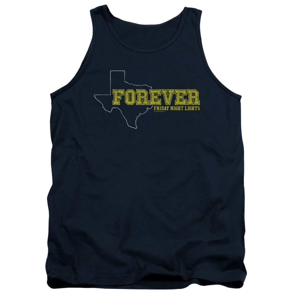 Friday Night Lights - Texas Forever - Adult Tank - Navy - Sm - Navy