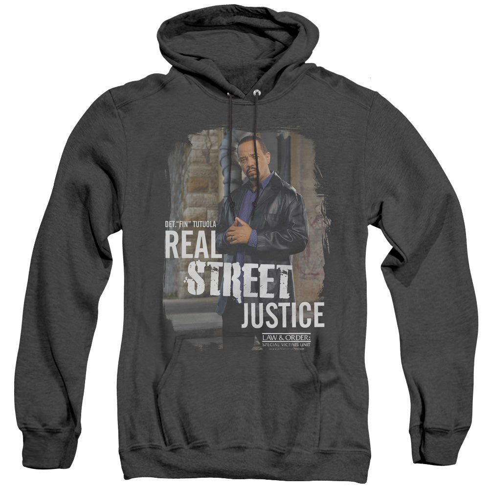 Law And Order Svu - Street Justice - Adult Heather Hoodie - Black