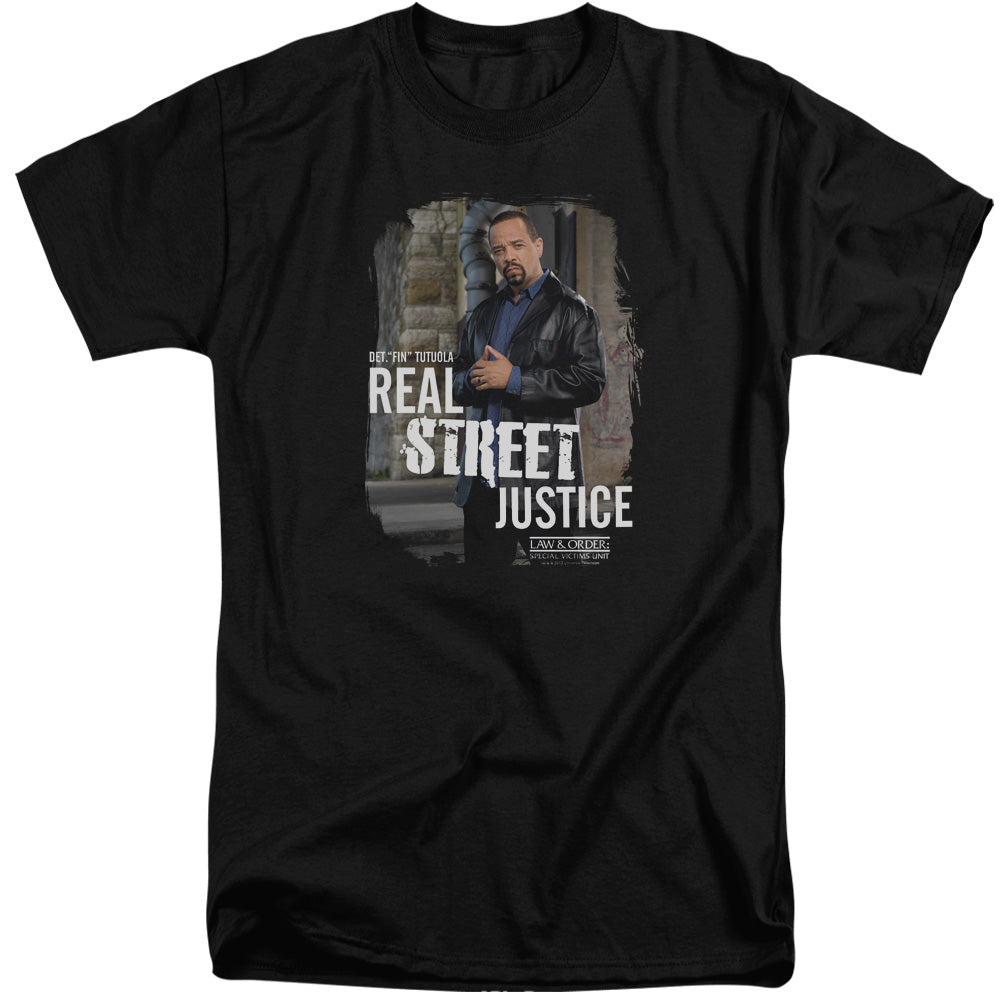 Law And Order Svu - Street Justice - Short Sleeve Adult Tall - Black T-shirt