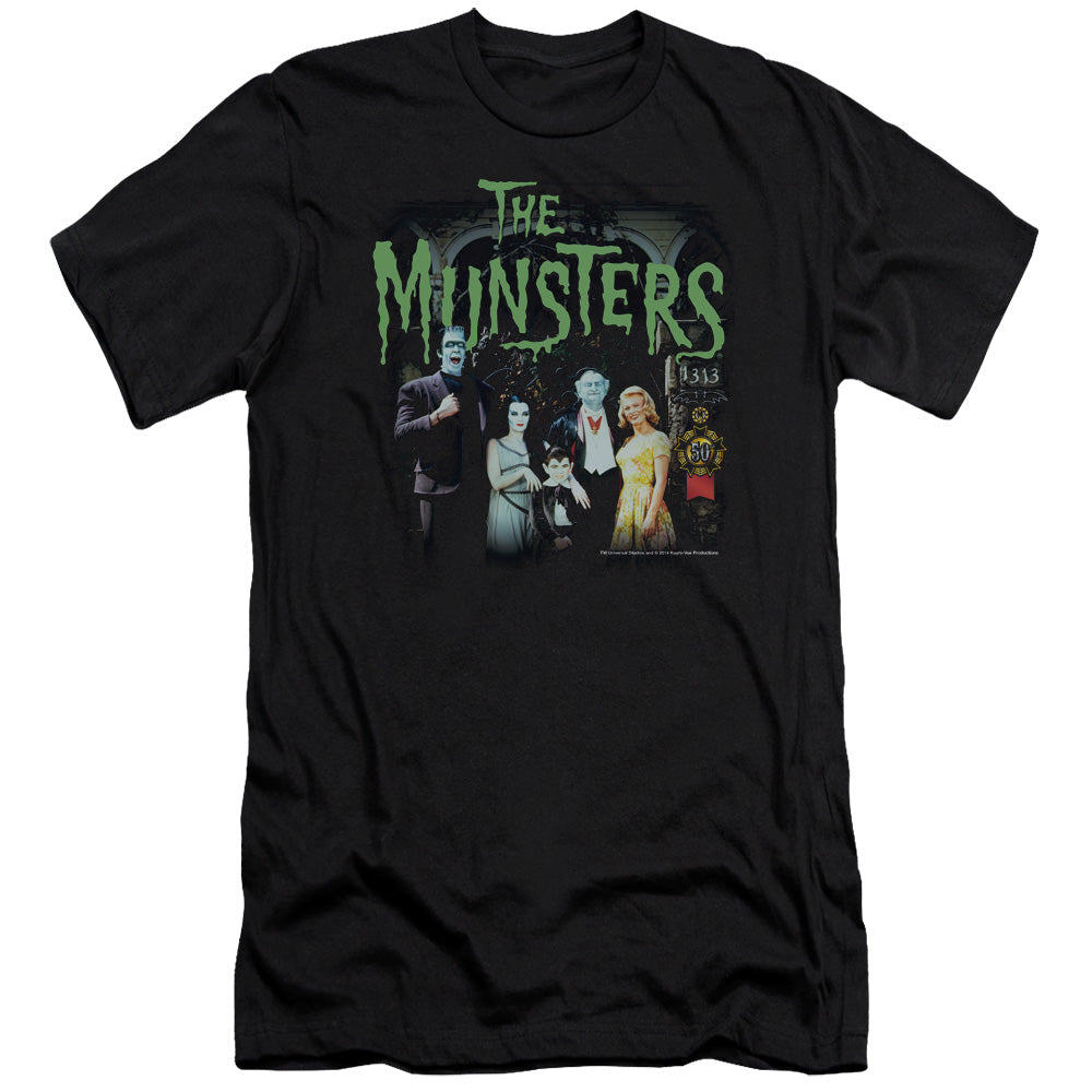 The Munsters - 1313 50 Years - Short Sleeve Adult 30/1 - Black T-shirt