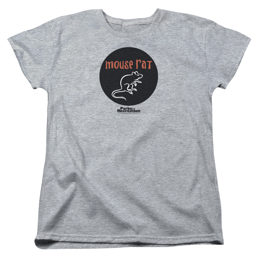 Parks And Rec - Mouse Rat Circle - Short Sleeve Women"s Tee - Athletic Heather T-shirt